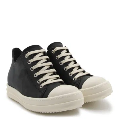 Shop Rick Owens Sneakers In Black/milk/milk