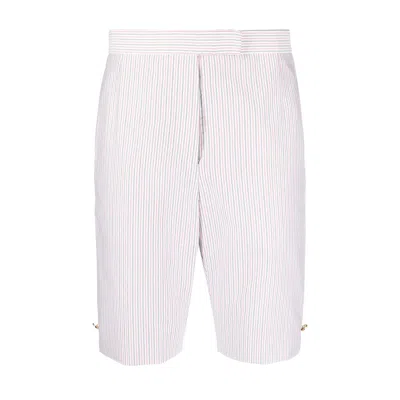 Shop Thom Browne Shorts Red