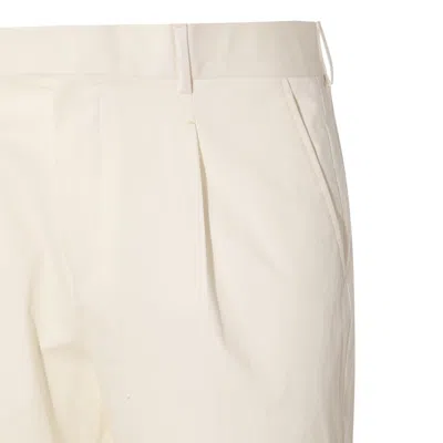 Shop Zegna Trousers White
