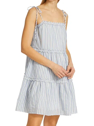 Shop Rails Women's Caralyn Striped Mini A-line Dress In Blue Multicolor