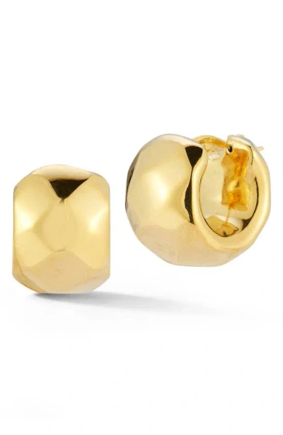 Shop Chloe & Madison Mosaic Hoop Earrings In Gold