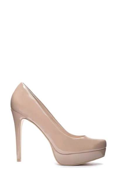 Shop Chinese Laundry Wow Platform Sandal In Nude