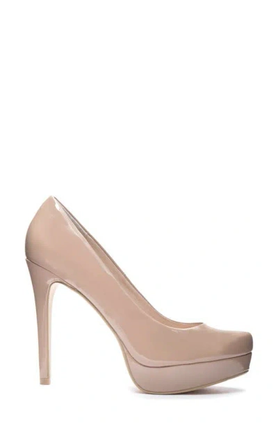 Chinese Laundry Wow Platform Sandal In Nude