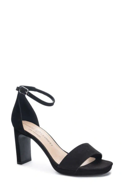 Shop Chinese Laundry Timi Square Toe Sandal In Black