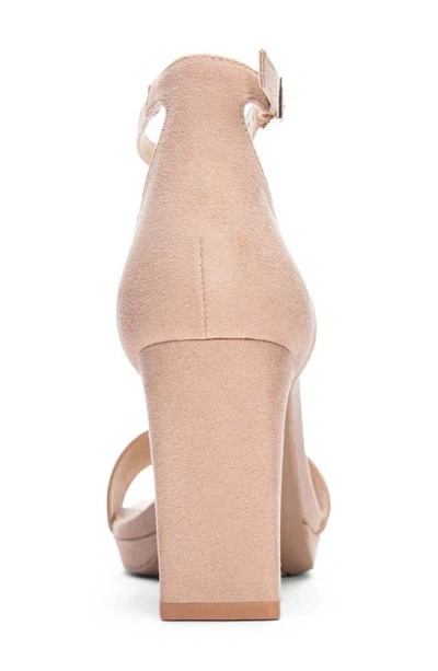 Chinese Laundry Timi Square Toe Sandal In Dark Nude