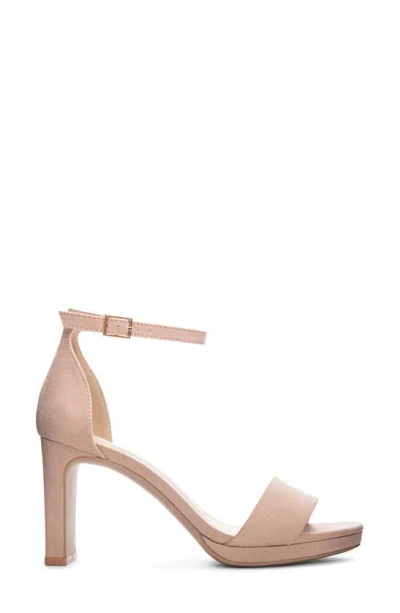 Chinese Laundry Timi Square Toe Sandal In Dark Nude