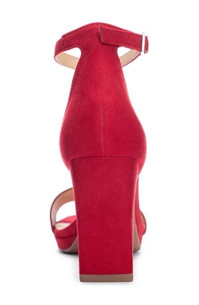 Chinese Laundry Timi Square Toe Sandal In Red
