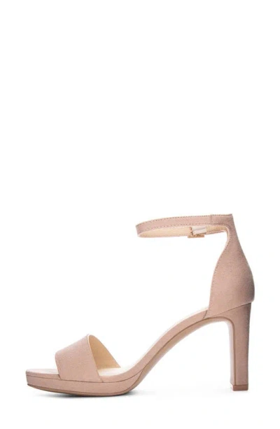 Chinese Laundry Timi Square Toe Sandal In Dark Nude