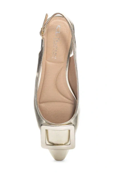 Shop Cl By Laundry Sweetie Slingback Pump In Gold