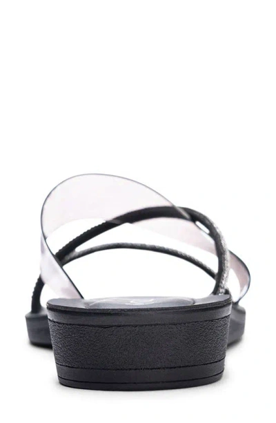 Shop Cl By Laundry Attuned Crystal Embellished Sandal In Black