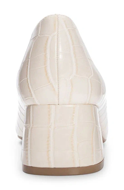 Shop Cl By Laundry Big Ben Croc Embossed Pump In Cream