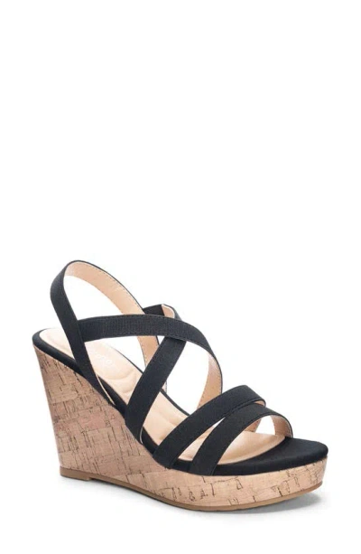 Shop Cl By Laundry Bijous Slingback Wedge Sandal In Black