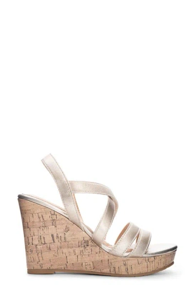 Shop Cl By Laundry Bijous Slingback Wedge Sandal In Gold