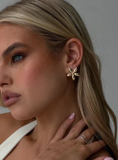 Shop Princess Polly Lower Impact Torquil Earrings In Gold