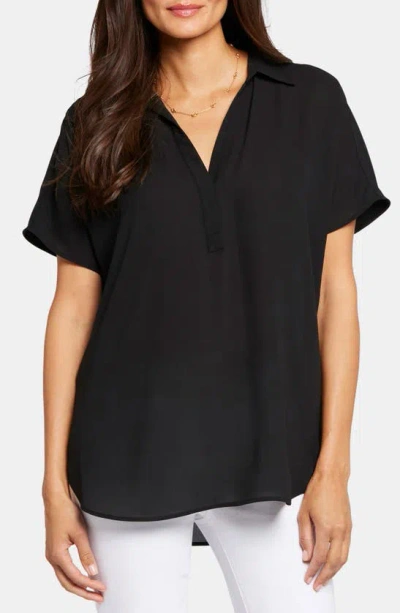 Shop Nydj Becky Shirt In Black