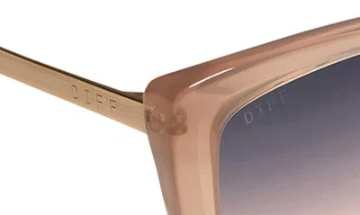 Shop Diff Becky Ii 55mm Cat Eye Sunglasses In Taupe/ Twilight Gradient