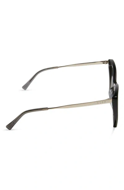 Shop Diff Becky Ii 55mm Cat Eye Sunglasses In Black Smoke Crystal