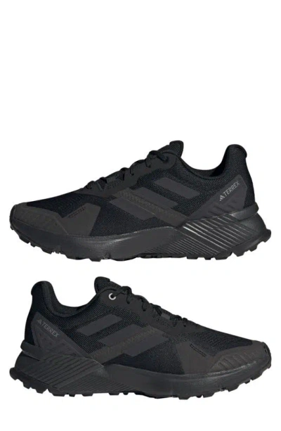 Shop Adidas Originals Terrex Soulstride Trail Running Shoe In Black/ Carbon/ Grey