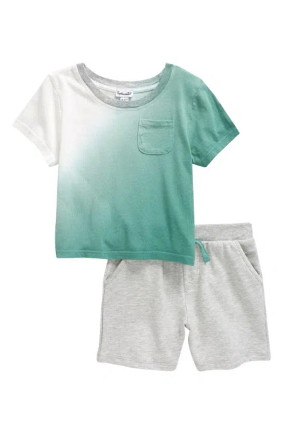 Shop Splendid Cloud Walk Pocket T-shirt & Shorts Set In Seafoam