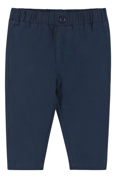 Shop Andy & Evan Vest, Button-up Bodysuit, Pants & Bow Tie Set In Navy