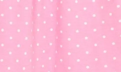 Shop Jojo Maman Bébé Polka Dot Cats Appliqué Cotton Dress In Pink