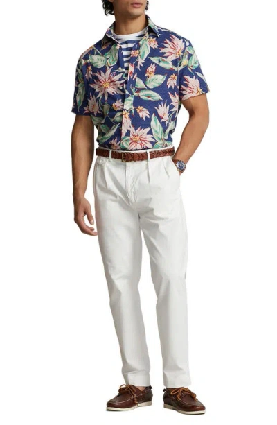 Shop Polo Ralph Lauren Floral Seersucker Short Sleeve Button-down Shirt In Belleville Floral