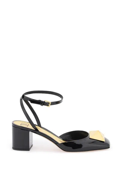 Shop Valentino 'one Stud' Patent Leather Pumps In Nero