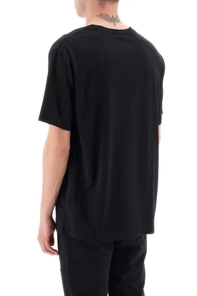 Shop Balmain Logo Print T-shirt In Nero