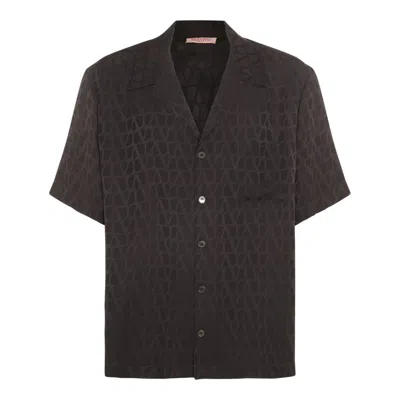 Shop Valentino Shirts Black