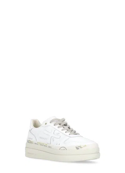 Shop Premiata Sneakers White