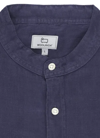 Shop Woolrich Shirts Blue