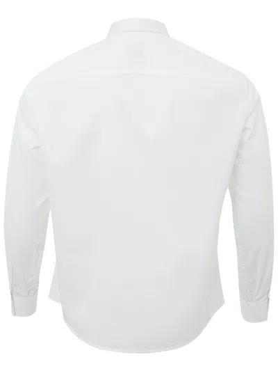 Shop Armani Exchange White Cotton Men's Shirt