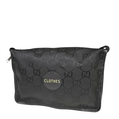 Shop Gucci Off The Grid Black Canvas Clutch Bag ()