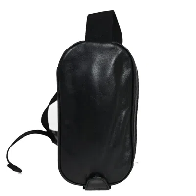 Pre-owned Louis Vuitton Pochette Gange Black Leather Shoulder Bag ()