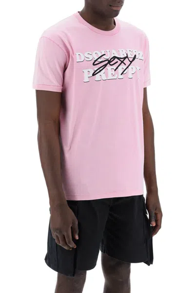 Shop Dsquared2 "sexy Preppy Muscle Fit T In Rosa