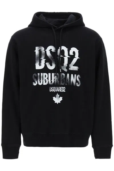 Shop Dsquared2 "suburbans Cool Fit Sweatshirt In Nero