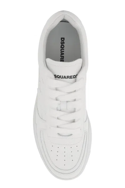Shop Dsquared2 Canadian Sneakers In Bianco