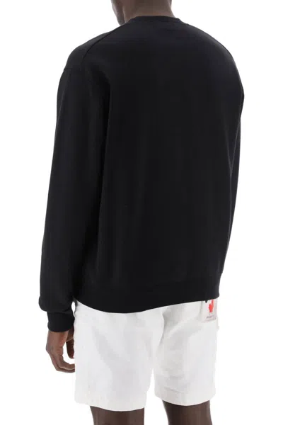 Shop Dsquared2 Cool Fit Printed Sweatshirt In Nero