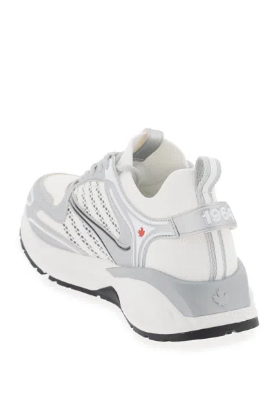 Shop Dsquared2 Dash Sneakers Running In Bianco