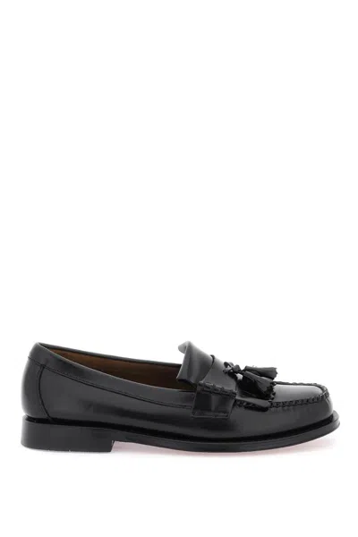 Shop Gh Bass Esther Kiltie Weejuns Loafers In Nero