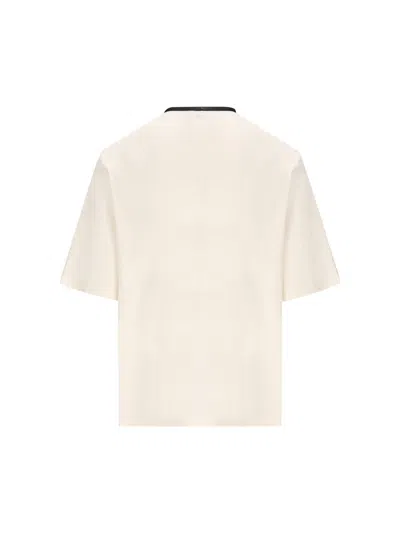 Shop Fendi T-shirts And Polos In Natural