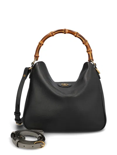Shop Gucci Handbags In Black/dusty Grey