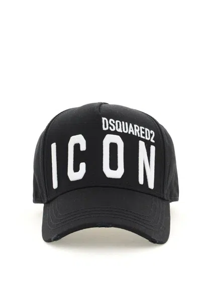 Shop Dsquared2 Icon Baseball Cap In Bianco