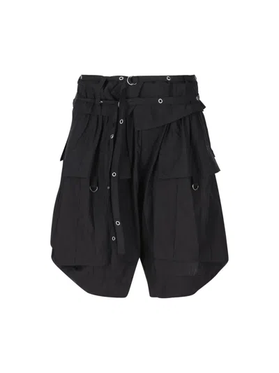 Shop Isabel Marant Shorts In Faded Black