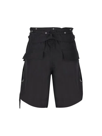 Shop Isabel Marant Shorts In Faded Black