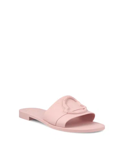 Shop Moncler Sandals In Light Pink