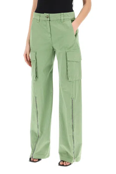 Shop Stella Mccartney Organic Cotton Cargo Pants For Men In Verde