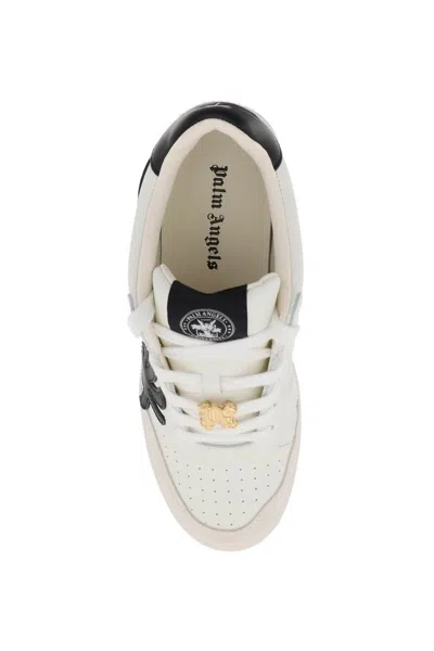 Shop Palm Angels Palm Beach University Sneakers In Bianco