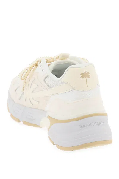 Shop Palm Angels Palm Runner Sneakers For In Beige