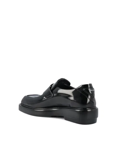 Shop Prada Flat Shoes In Black